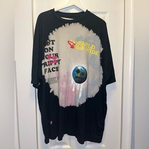 Boo Hoo Man Black Tshirt With Trippy Design